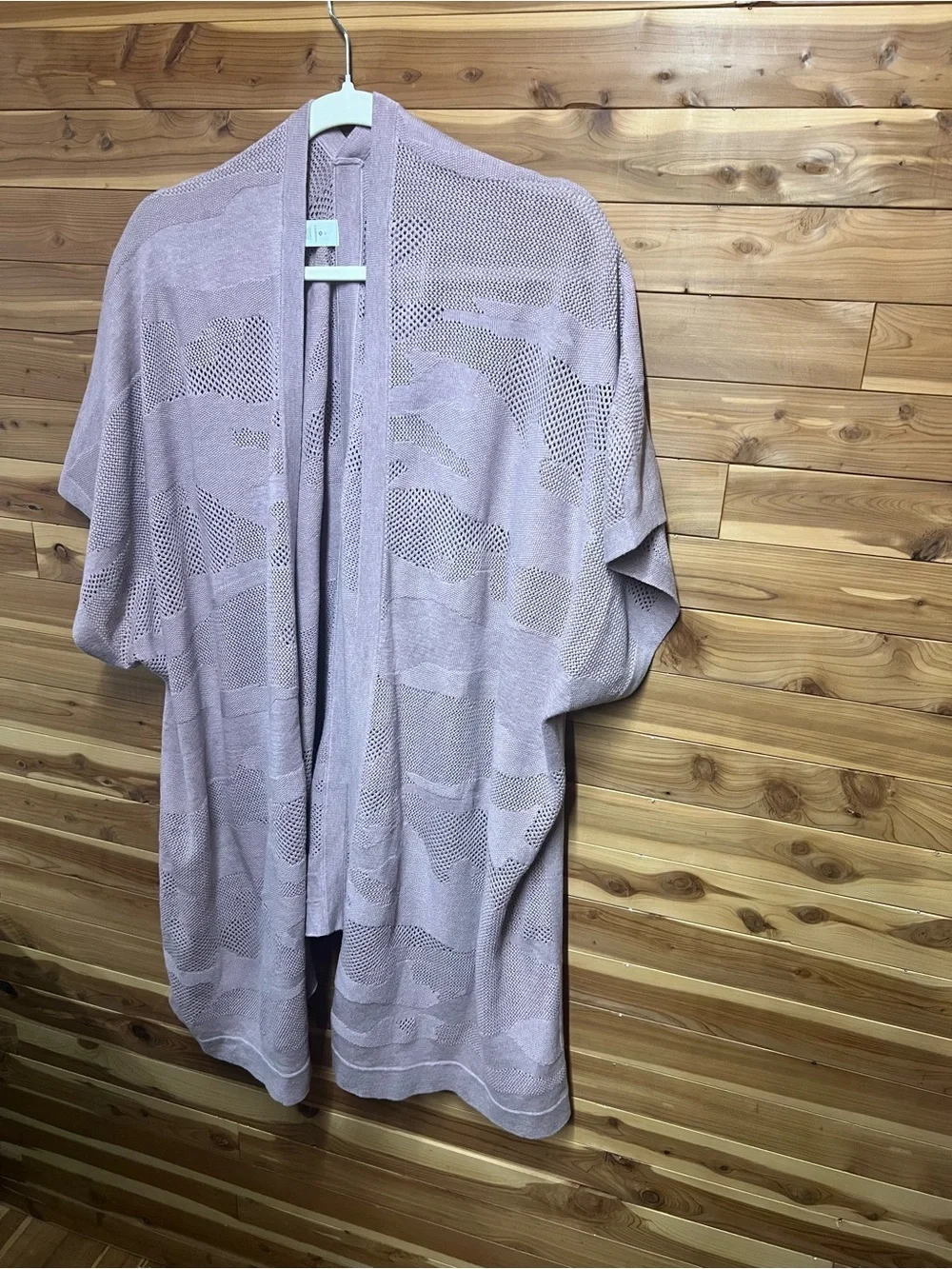 lululemon athletica Light Mauve Open-Front Knit Cardigan
